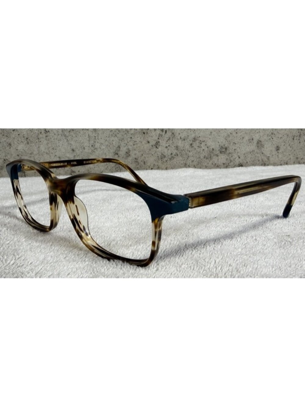 ETNIA BARCELONA VICENZA 22 HVBL HAVANA BLUE GOLD EYEGLASSES FRAMES 51-15-137